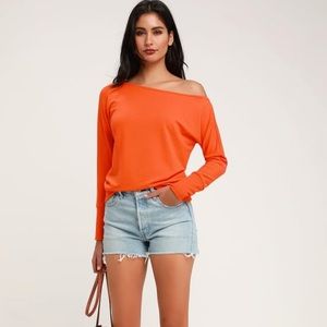 Project Social T Travis Bright Orange
Long Sleeve Sweater Top